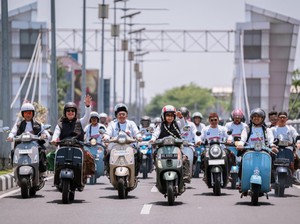 Cooling System Pilkada 2024, Polisi Kota Kediri Touring Religi Bersama Santri