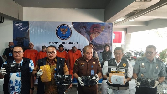 BNN Jakarta musnahkan ganja dan sabu jaringan Medan-Aceh (Maulana/detikcom)