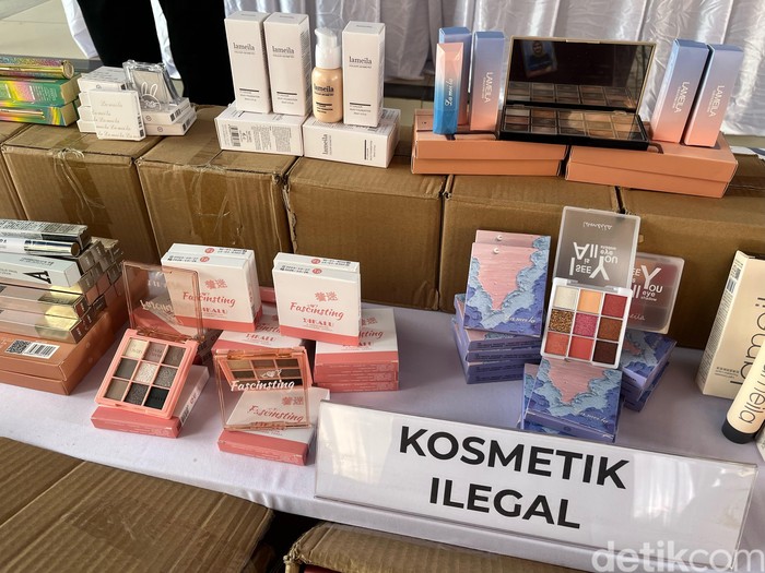 Penampakan Kosmetik Ilegal Lamiela & SVMY yang Diamankan BPOM RI