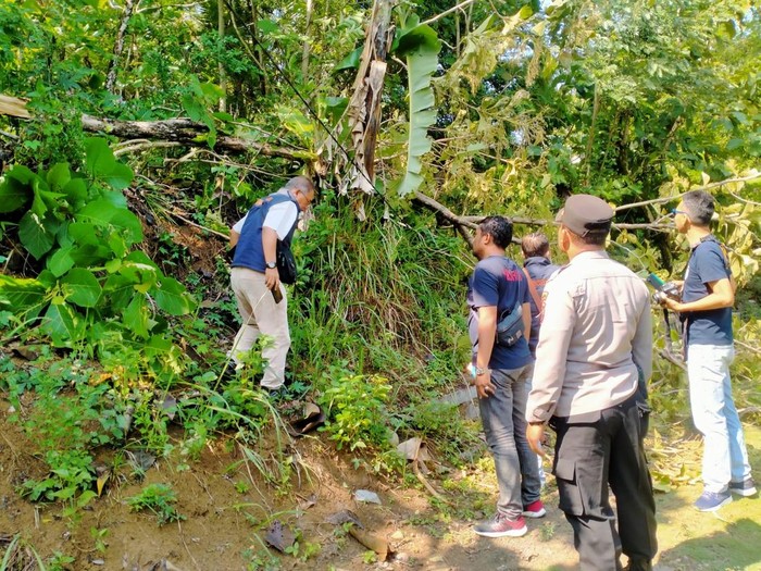 Lokasi wanita tewas tersetrum listrik di Desa Tanjung, Bringin, Kabupaten Semarang, Selasa (29/10/2024) pagi.