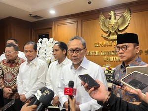 Zulhas Rapat dengan Menteri KP-Mendag Bahas Target Swasembada Pangan 2028