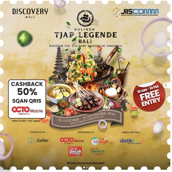 Meriah! Tjap Legende Hadirkan 200 Menu Nusantara Autentik di Bali