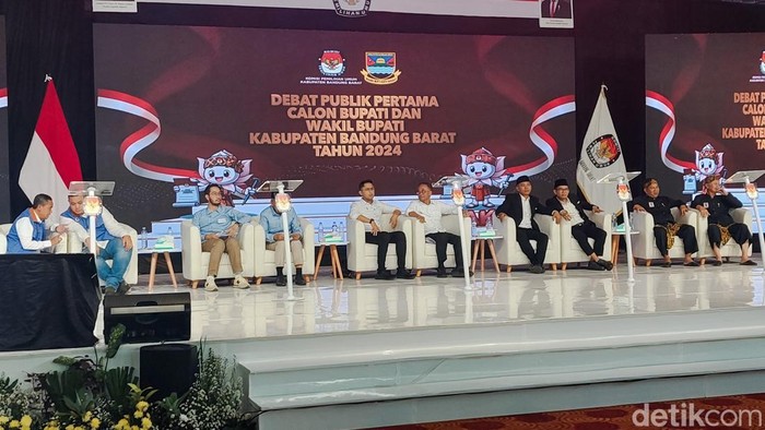 Pelaksanaan Debat publik Pilkada KBB di Lembang