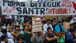Ribuan Santri Jogja Serukan Aksi Solidaritas Anti Miras di Polda DIY