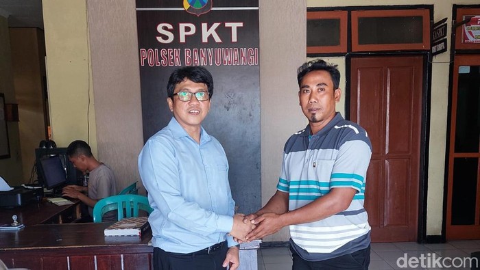 Rosid dan kreditur sepakat mencabut status tersangka di Polsek Banyuwangi kota.