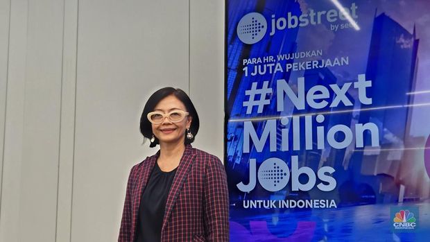 Sawitri saat ditemui di Kantor Jobstreet, Jakarta, Selasa (29/10/2024). (CNBC Indonesia/Intan Rakhmayanti Dewi)