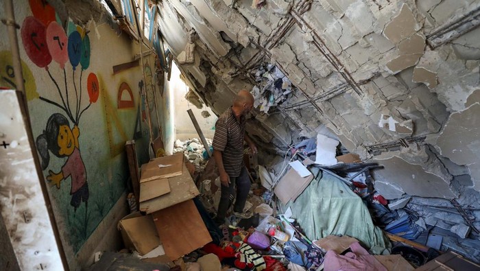 Momen Pilu Sekolah di Gaza Ikut Diserang Israel, Banyak Anak Tewas-Luka Serius