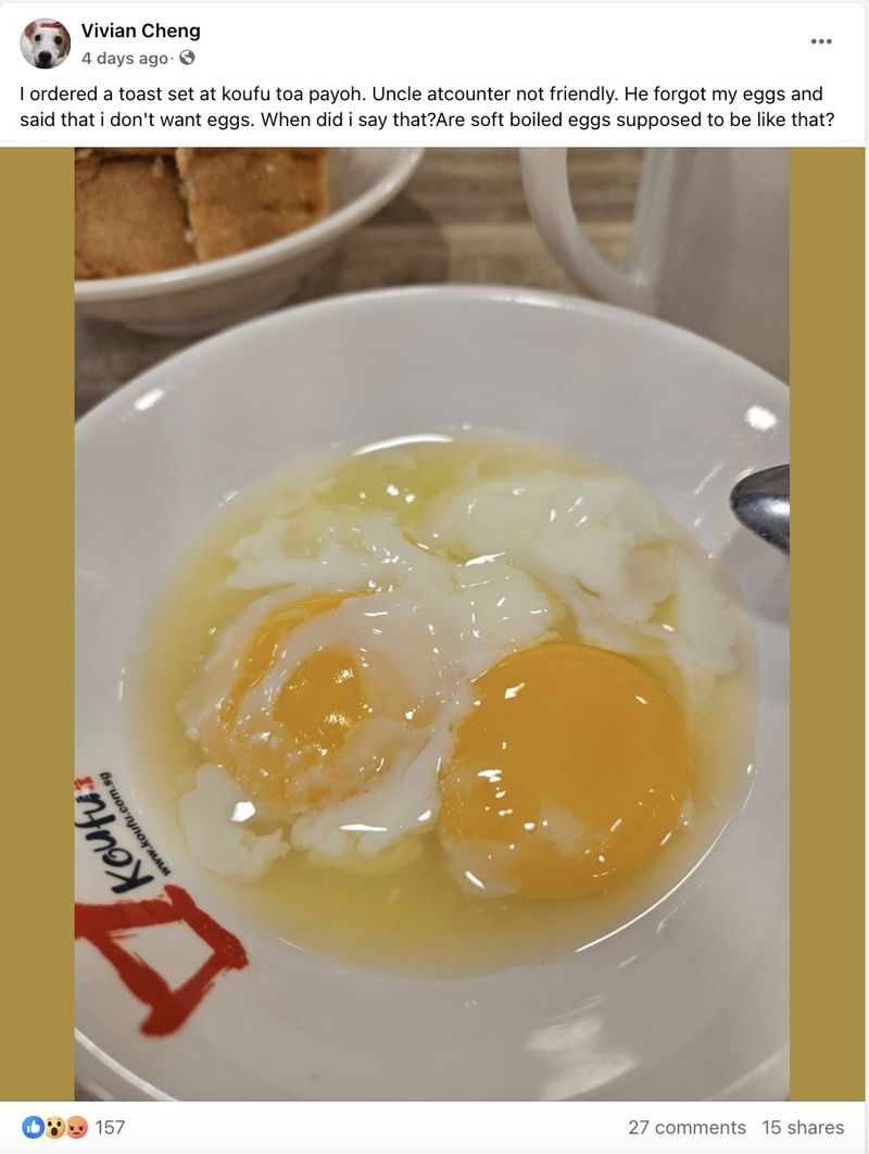 Wanita Ini Curhat Dilayani Penjual Jutek Saat Makan di Kopitiam