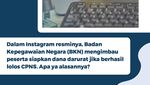 Infografis: Ini Alasan BKN Imbau Peserta CPNS yang Lolos Siapkan Dana Darurat