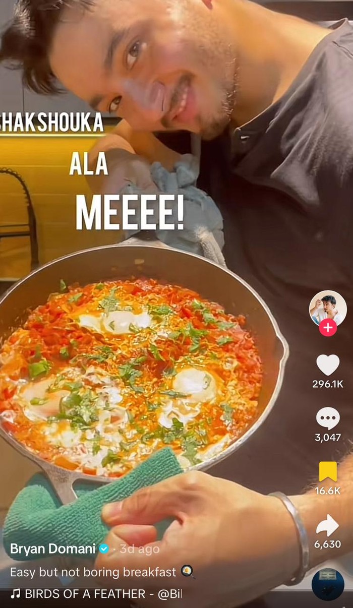 Bryan Domani Masak Shakshouka, Menu Sarapan Praktis dan Sehat Bryan Domani Masak Shakshouka, Menu Sarapan Praktis dan Sehat
