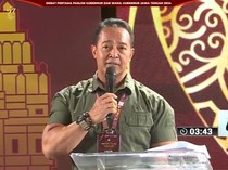 Video Andika Buka Debat Pilgub Jateng Sebut Tren Indeks Demokrasi Memburuk