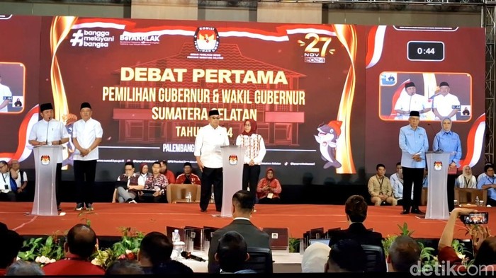 Debat perdana Cagub dan Cawagub Sumsel.