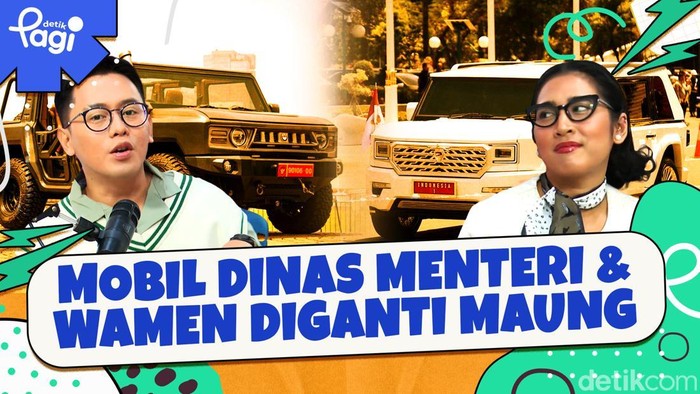 Detik Pagi edisi Kamis, 31 Oktober 2024 membahas Mobil Dinas Menteri & Wamen Diganti Maung