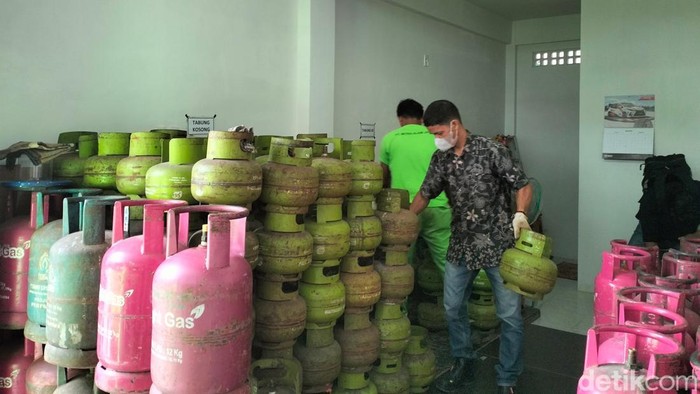 Ilustrasi pedagang LPG