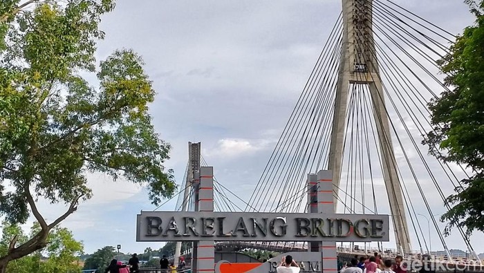 Jembatan Barelang, bangunan ikonik hasil buah tangan Presiden RI ke 3, BJ Habibie. (Alamudin Hamapu/detikSumut)