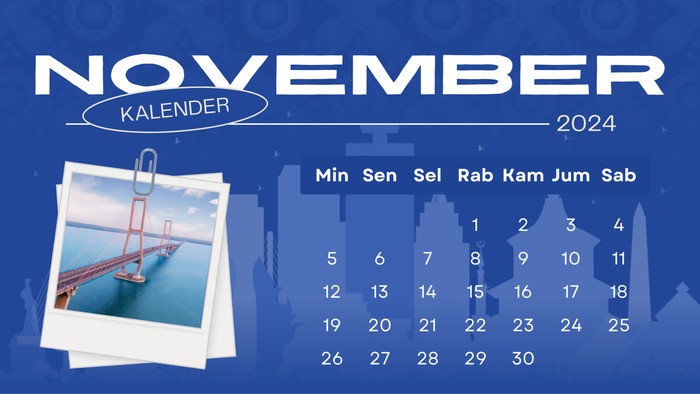 Kalender November 2024.