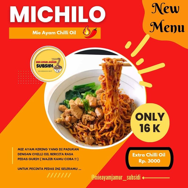 Mie chili oil versi UMKM