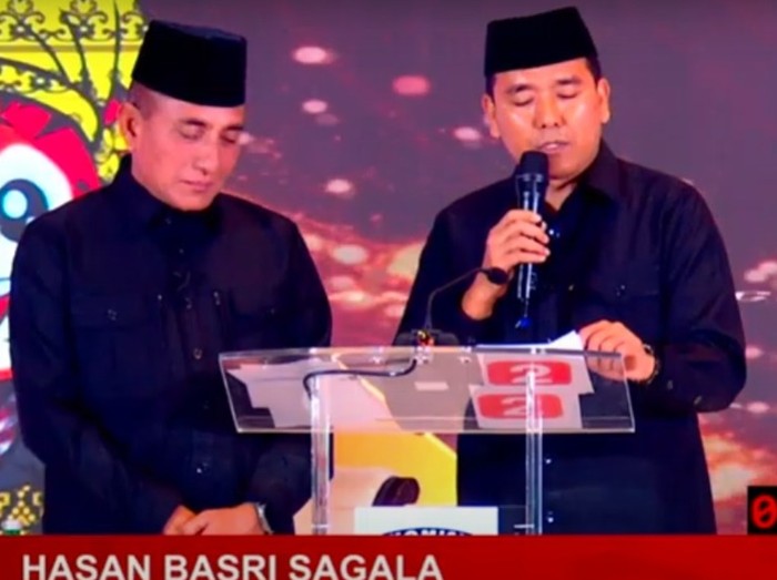 Pasangan calon nomor urut dua Edy Rahmayadi dan Hasan Basri Sagala