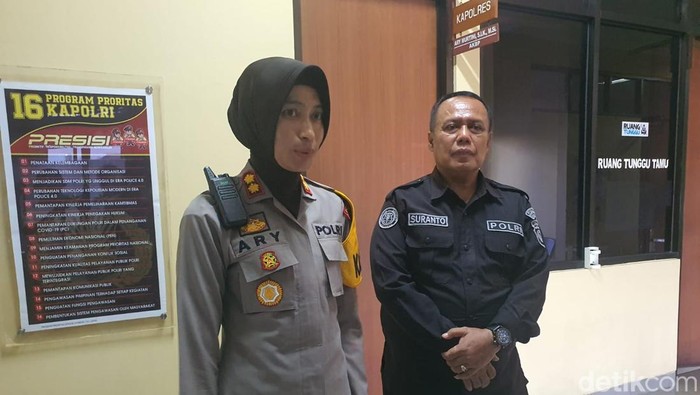 Kapolres Gunungkidul, AKBP Ary Murtini saat memberikan keterangan di Polres Gunungkidul, Rabu (30/10/2024).