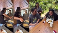 Terakhir ini potret kebersamaan Mahalini saat masak bareng dengan ayah mertua, Sule. Foto: YT/Instagram