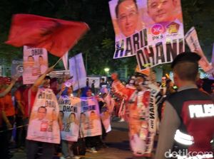 Kemeriahan dan Semangat Pendukung 4 Paslon Debat Pilwalkot Bandung