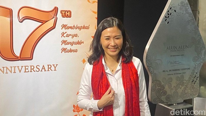 Wakil Menteri Pemberdayaan Perempuan dan Perlindungan Anak Veronica Tan di Ulang Tahun ke-17 Alun Alun Indonesia