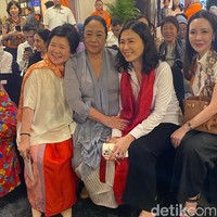 Beberapa hari sebelumnya, Veronica mengikuti pembekalan Kabinet Merah-Putih di Akademi Militer Magelang, Jawa Tengah. (Foto: Daniel Ngantung/detikcom)