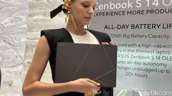 Teknologi CNC milling digunakan untuk memproduksi setiap bagian pada bodi Zenbook S 14 OLED memungkinkan pembentukan desain grille geometris yang unik di atas keyboard dan touchpad yang lebih luas, menghadirkan pengalaman penggunaan yang lebih nyaman. Foto: Adi Fida Rahman/detikINET