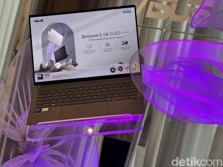 Wujud Asus Zenbook S 14 OLED, Laptop 1,2 kg Harga Rp 28 Juta