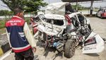 Begini Kondisi Mobil TV One yang Kecelakaan di Tol Pemalang
