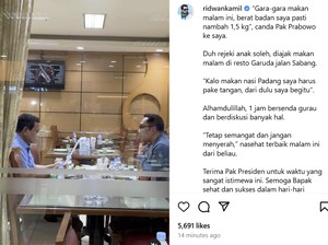 Pertemuan RK dengan Prabowo dan Jokowi Berselang Sehari