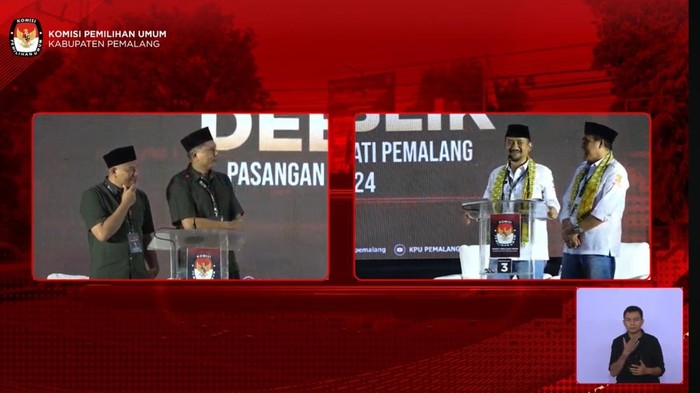 Debat Pilbup Pemalang, Kamis (31/10/2024).