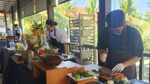 Festival Makanan Berkelanjutan Tahunan Keempat di Conrad Bali, Jalan Pratama, Tanjung Benoa, Badung, Bali pada Rabu (30/10/2024). (Ni Made Lastri Karsiani Putri/detikBali)
