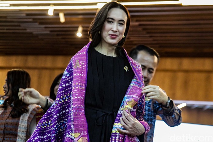 Menteri Pariwisata (Menpar) Widiyanti Putri Wardhana tampil jumpa pers seputar Aquabike Jetski World Championship 2024. Widi menyebut instansinya mendukung acara ini.