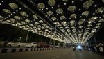 Jalan-jalan di India Berhias Lampu Jelang Diwali