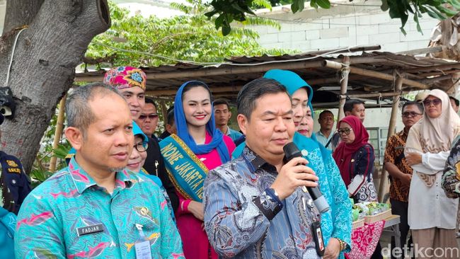 Pj Gubernur DKI Jakarta, Teguh Setyabudi, di Pulau Pramuka, Kepulauan Seribu. (Brigitta Belia Permata Sari/detikcom)