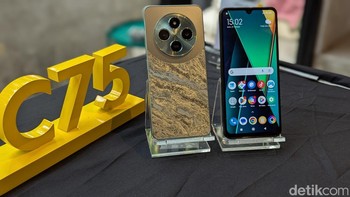 Poco C75 dibanderol dengan harga Rp 1.449.000 untuk varian 6/128GB dan Rp 1.749.000 untuk varian 8/256GB. Penjualan perdana Poco C75 akan dibuka pada 1 November 2024 pukul 10.00 WIB. Foto: Virgina Maulita Putri/detikINET