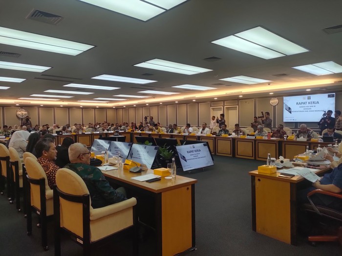 Rapat Komisi XIII DPR bersama Menteri HAM (Dwi/detikcom)