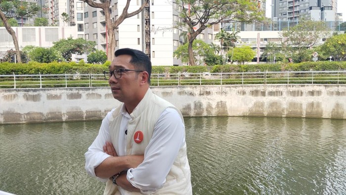 Ridwan Kamil di Sungai Epicentrum, Jakarta Selatan