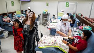 Momen Unik Pusat Darah Nasional Thailand Ikut Rayakan Halloween