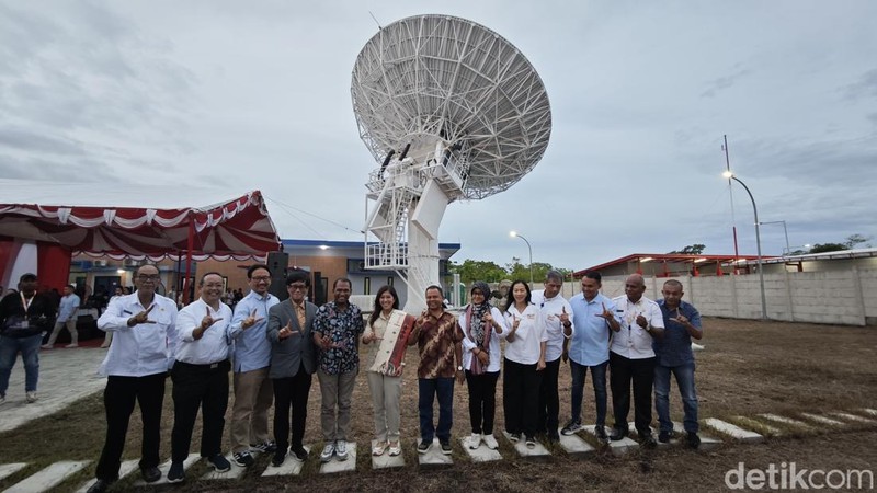 Stasiun Bumi Satria-1 di Kupang, Nusa Tenggara Timur.