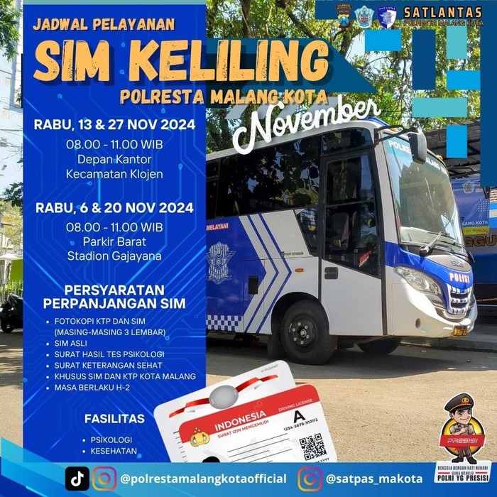 SIM keliling Polresta Malang Kota