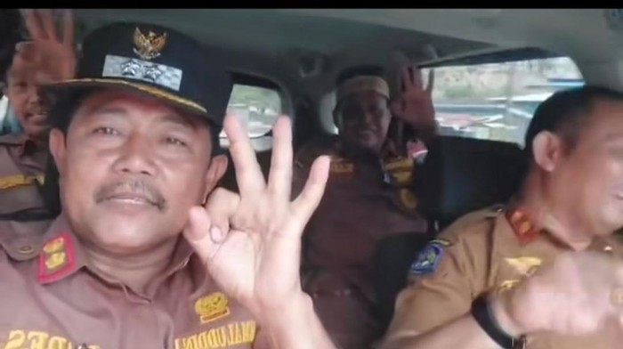 Tangkapan layar video kades di Jeneponto dukung paslon di Pilkada.