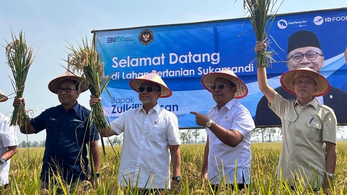 Zulhas Tinjau Sawah di Subang