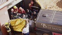 Banjir bandang di Spanyol telah menelan korban jiwa sedikitnya 158 orang, dan ratusan lainnya hilang akibat badai Mediterania dahsyat yang melanda wilayah timur Valencia sejak Selasa lalu. (AP Photo/Alberto Saiz) 