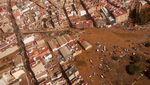 Foto Udara Kekacauan di Spanyol Setelah Banjir Mematikan