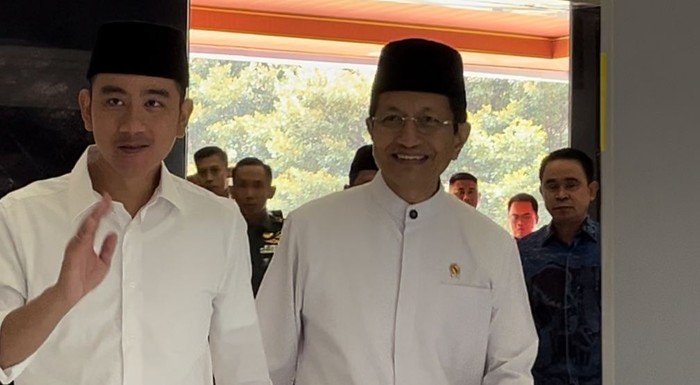 Gibran dan Menag Nasaruddin (Rifka/detikcom)