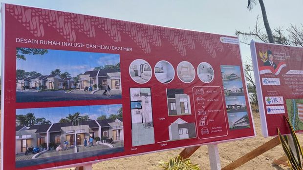 Groundbreaking rumah gratis Menteri PKP Maruarar Sirait dan Aguan/Almadinah-detikcom