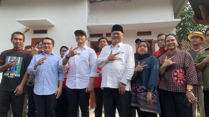 Kaesang saat ikut mengkampanyekan cabup-cawabup Tangerang (Taufiq/detikcom)