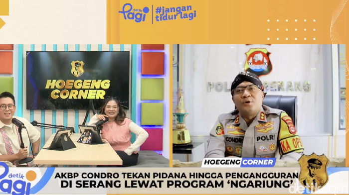 Kapolres Kabupaten Serang AKBP Condro Sasongko di Program Hoegeng Corner